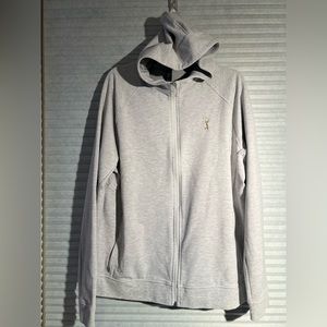Lululemon men’s Gray golf sweatshirt with hood size XL